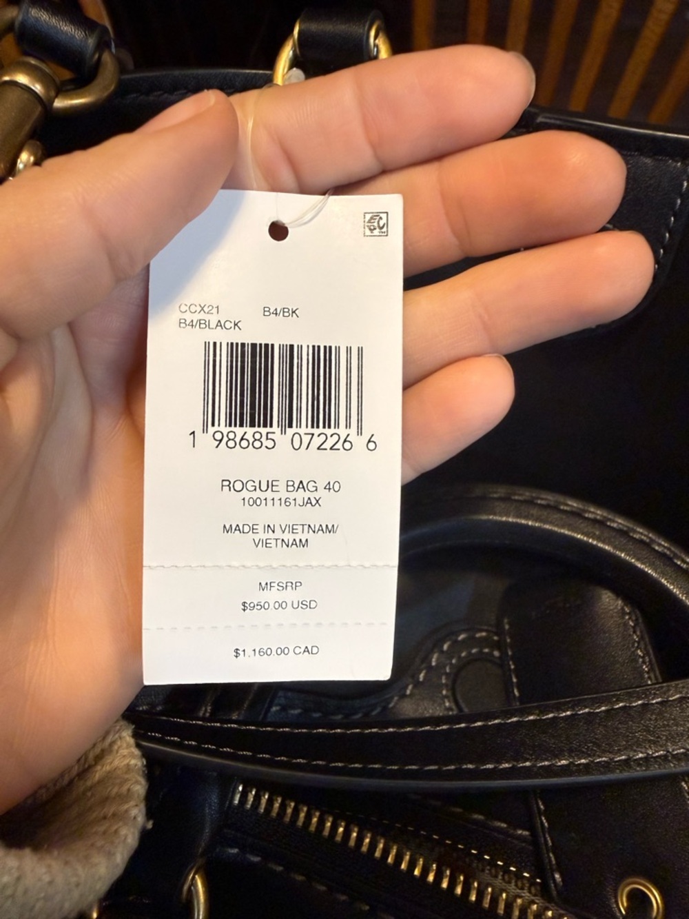 Coach Rogue 40 NWT - Picture 10 of 11